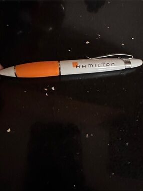 Hamilton Watch co Orange and White Logo Executive Ballpoint Pen